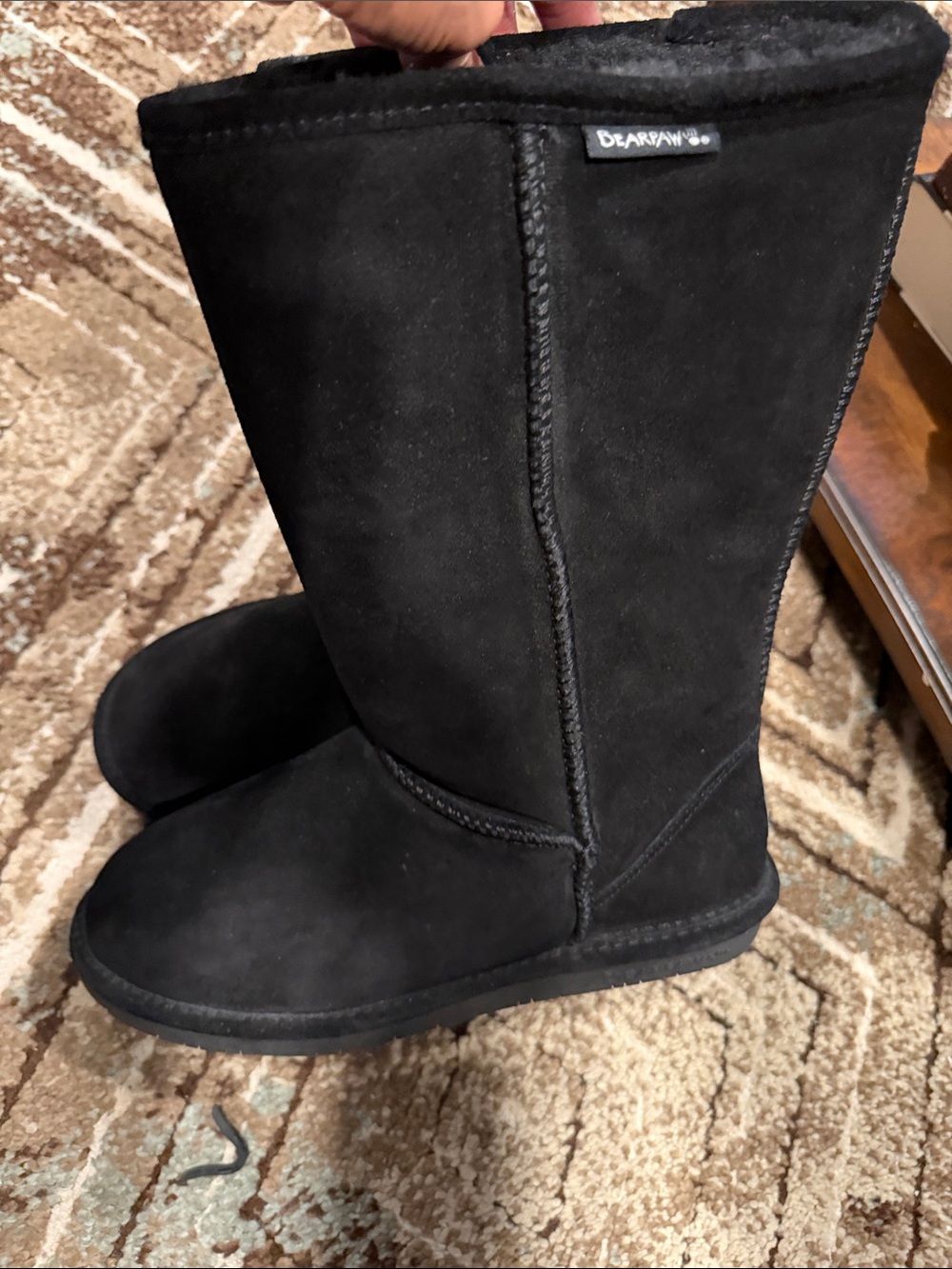 BearPaw Women's Tall Winter Boots in Black